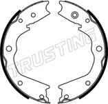Trusting 253.757 - Brake Shoe Set, parking brake car-mod.net