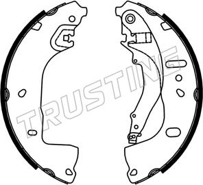 Trusting 253.764 - Drum Brake Shoe Set car-mod.net