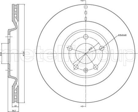 Trusting DF1644 - Brake Disc car-mod.net