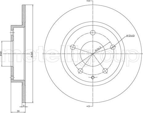 Trusting DF1683 - Brake Disc car-mod.net