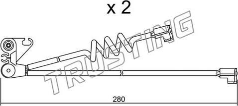 Trusting SU.169K - Warning Contact, brake pad wear car-mod.net