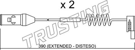 Trusting SU.167K - Warning Contact, brake pad wear car-mod.net