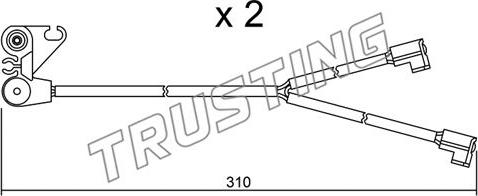 Trusting SU.170K - Warning Contact, brake pad wear car-mod.net