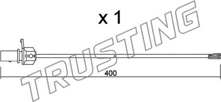 Trusting SU.347 - Warning Contact, brake pad wear car-mod.net