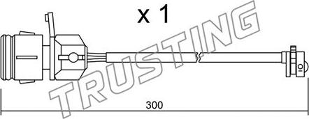 Trusting SU.249 - Warning Contact, brake pad wear car-mod.net