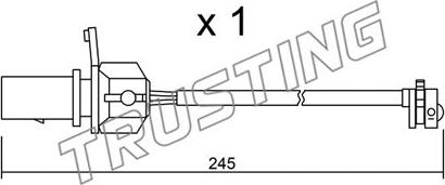 Trusting SU.247 - Warning Contact, brake pad wear car-mod.net