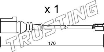 Trusting SU.289 - Warning Contact, brake pad wear car-mod.net