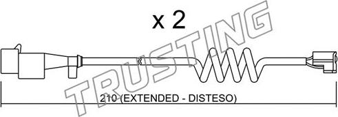 Trusting SU.226K - Warning Contact, brake pad wear car-mod.net