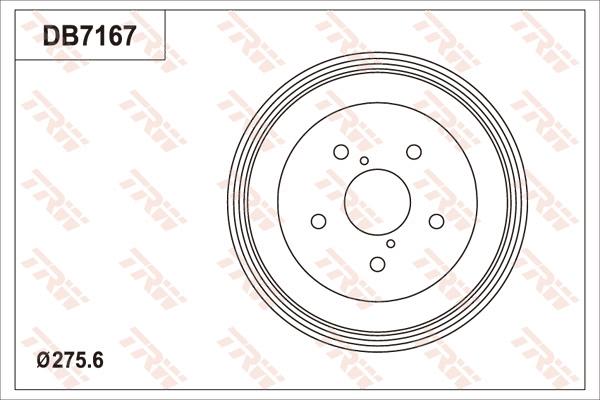 TRW DB7167 - Brake Drum car-mod.net
