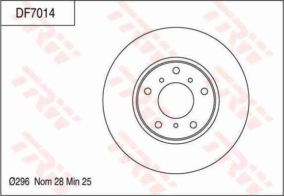 TRW DF7014 - Brake Disc car-mod.net