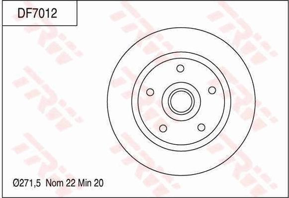 TRW DF7012 - Brake Disc car-mod.net