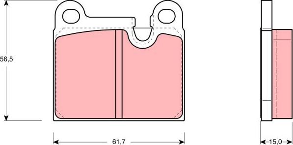 ATE 13.0460-4015.2 - Brake Pad Set, disc brake car-mod.net