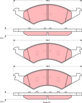 TRW GDB4072 - Brake Pad Set, disc brake car-mod.net