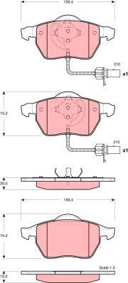 TRW GDB1488 - Brake Pad Set, disc brake car-mod.net