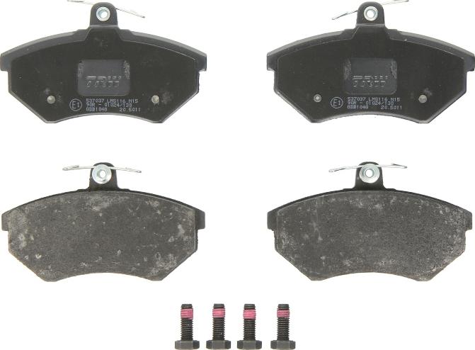 TRW GDB1048 - Brake Pad Set, disc brake car-mod.net