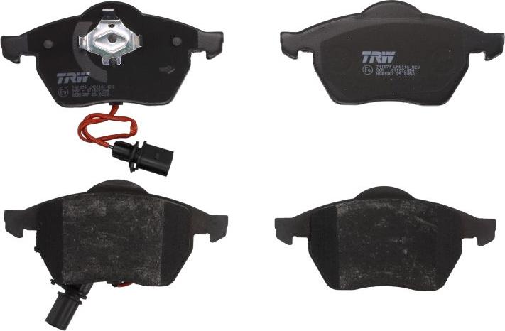 TRW GDB1307 - Brake Pad Set, disc brake car-mod.net