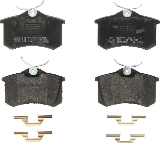 TRW GDB1328 - Brake Pad Set, disc brake car-mod.net