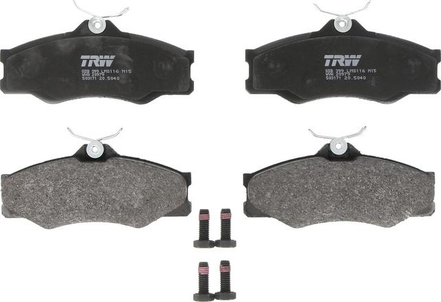 TRW GDB399 - Brake Pad Set, disc brake car-mod.net