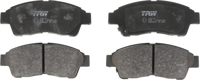 TRW GDB3207 - Brake Pad Set, disc brake car-mod.net