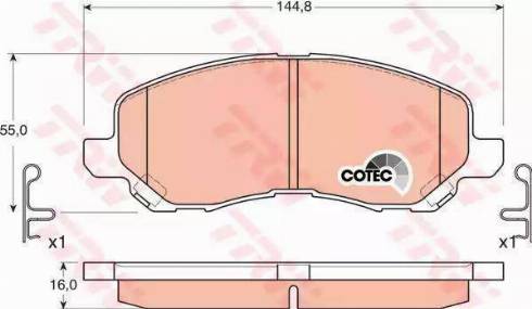 RIDER RD.3323.DB3287 - Brake Pad Set, disc brake car-mod.net