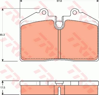 TRW GDB7580 - Brake Pad Set, disc brake car-mod.net