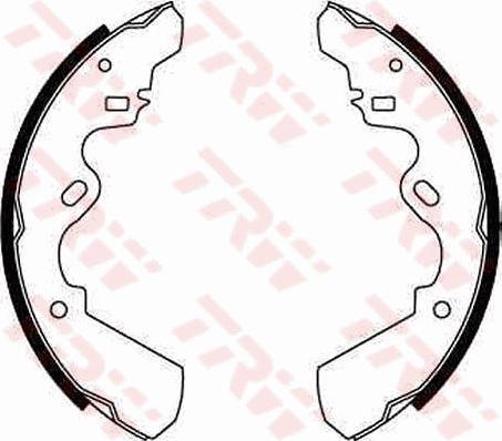 TRW GS6204 - Drum Brake Shoe Set car-mod.net