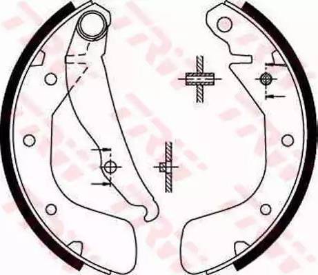 RIDER RD.2638.GS8543 - Drum Brake Shoe Set car-mod.net