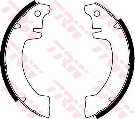TRW GS8022 - Drum Brake Shoe Set car-mod.net