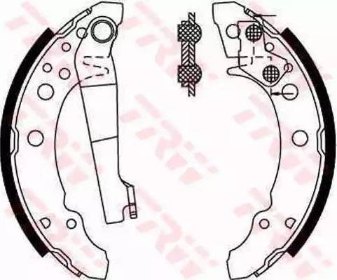 RIDER RD.2638.GS8166 - Drum Brake Shoe Set car-mod.net