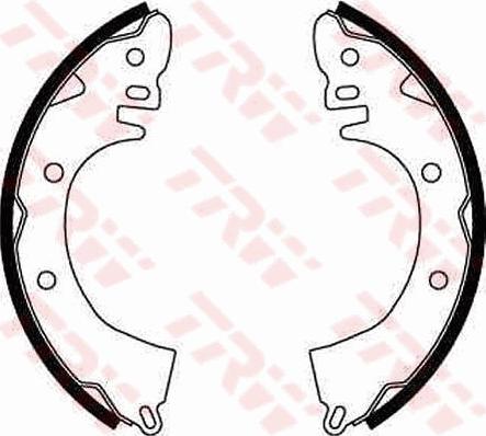 TRW GS8249 - Drum Brake Shoe Set car-mod.net
