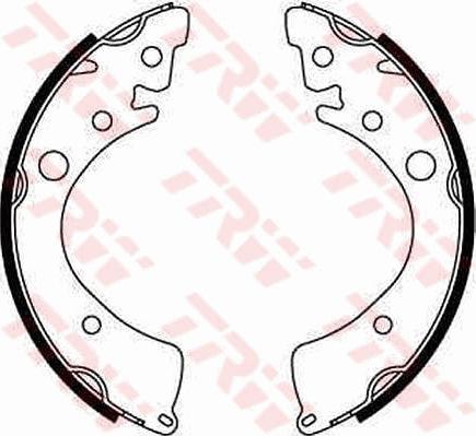 TRW GS8201 - Drum Brake Shoe Set car-mod.net