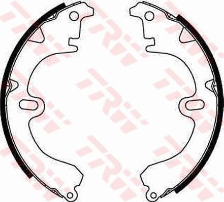 TRW GS8224 - Drum Brake Shoe Set car-mod.net