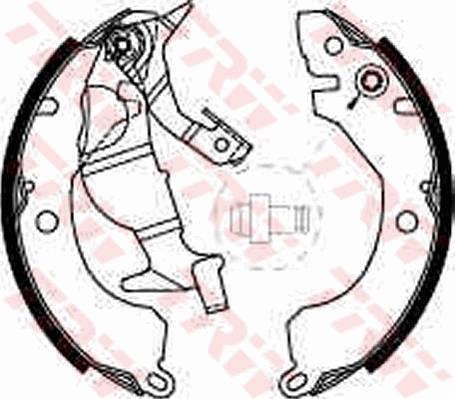 TRW GS8225 - Drum Brake Shoe Set car-mod.net