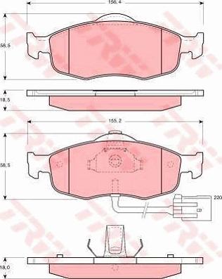 TRW GTD1046 - Brake Set, disc brakes car-mod.net