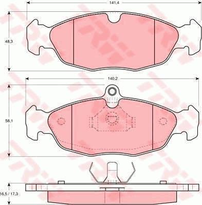 TRW GTD1007 - Brake Set, disc brakes car-mod.net