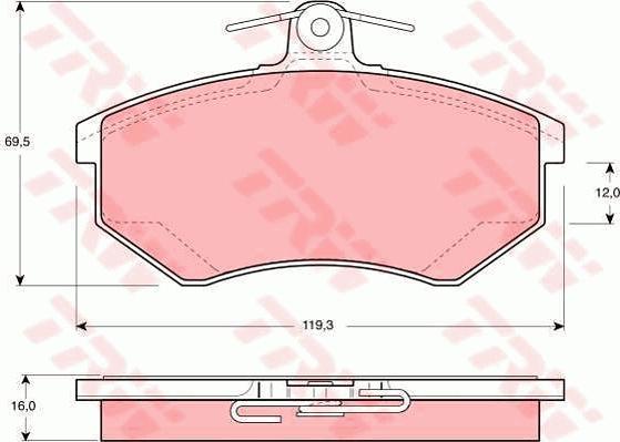 TRW GTD1029 - Brake Set, disc brakes car-mod.net