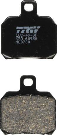 TRW MCB700 - Brake Pad Set, disc brake car-mod.net