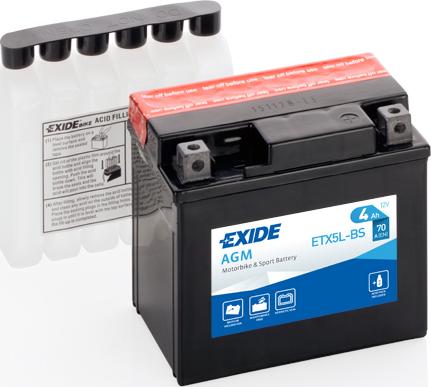 Tudor ETX5L-BS - Starter Battery car-mod.net