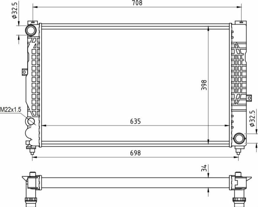 TYC 702-0010-R - Radiator, engine cooling car-mod.net