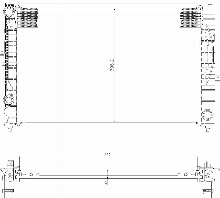 TYC 702-0010 - Radiator, engine cooling car-mod.net