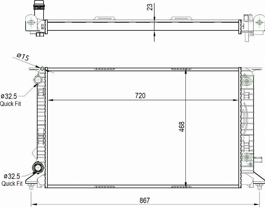 TYC 702-0037-R - Radiator, engine cooling car-mod.net