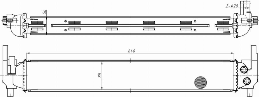 TYC 737-0070 - Radiator, engine cooling car-mod.net
