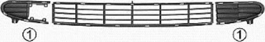 TYG FD07166GAR - Ventilation Grille, bumper car-mod.net