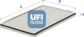 UFI 53.001.00 - Filter, interior air car-mod.net