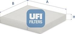 UFI 53.160.00 - Filter, interior air car-mod.net