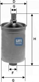 UFI 31.503.00 - Fuel filter car-mod.net