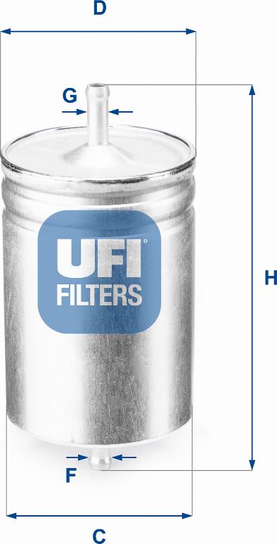 UFI 31.583.00 - Fuel filter car-mod.net