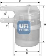UFI 31.020.00 - Fuel filter car-mod.net