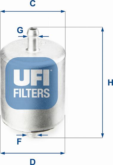 UFI 31.760.00 - Fuel filter car-mod.net