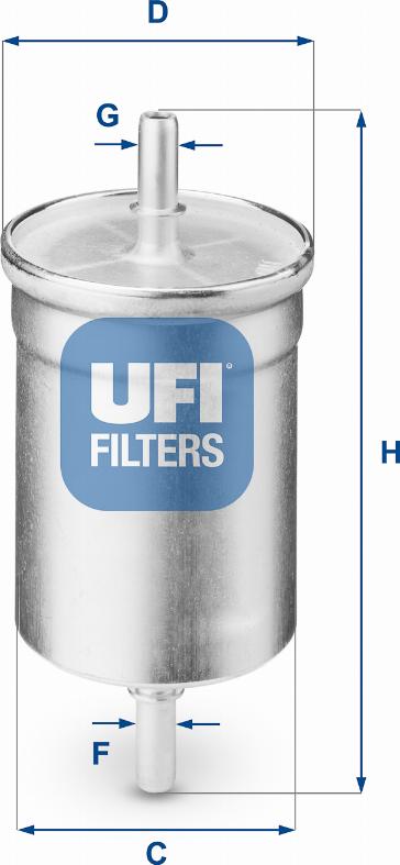 UFI 31.710.00 - Fuel filter car-mod.net